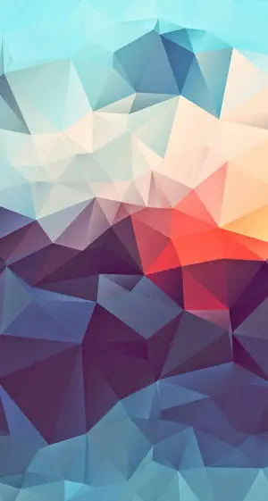 3D Phone Colorful Geometric Art Mountains