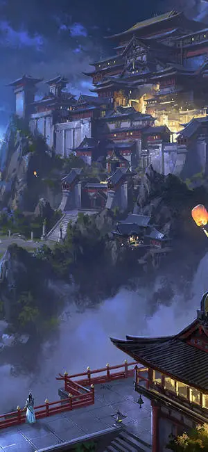 4K Anime IPhone Japanese Mountain Temple