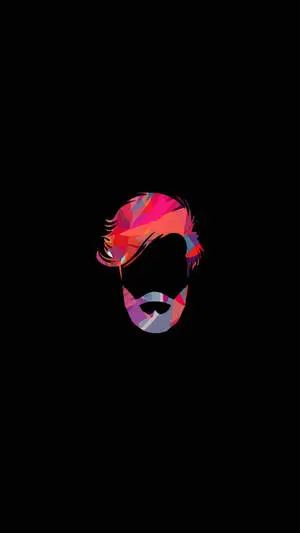 Abstract Colorful Beard Logo Vector Art