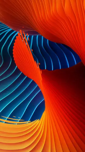 Abstract Colorful Wave Top iPhone HD