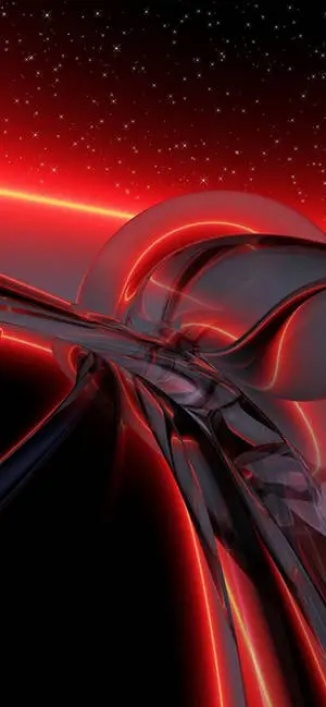 Abstract Digital Painting Red iPhone