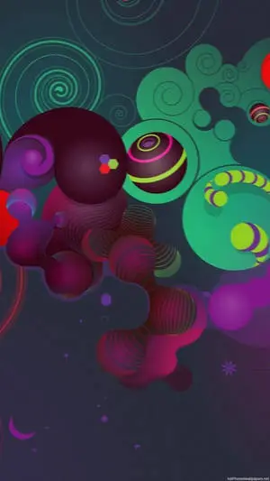 Abstract IPhone Circle Lines