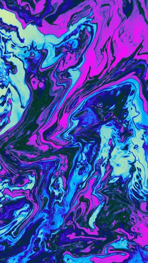 Abstract Pink And Blue Paint