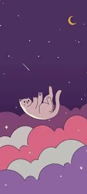 Aesthetic iPhone X Falling Cat