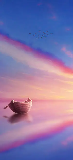 Lonely Boat Aesthetic Sky Iphone Xr