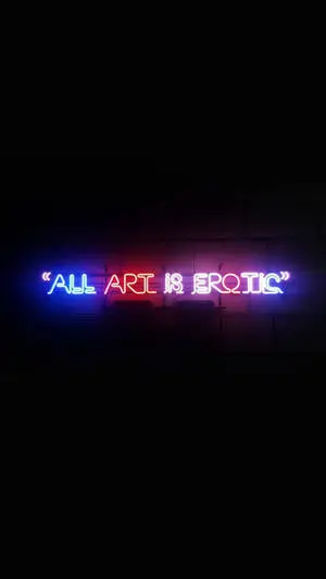 Art Is Erotic Neon iPhone