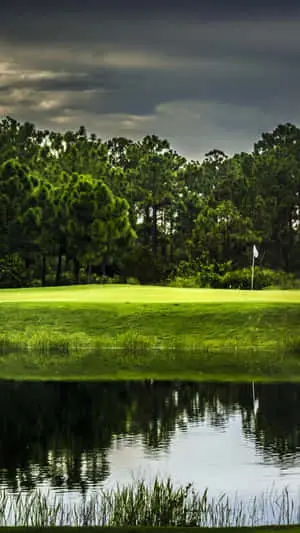 Cloudy Skies Above Augusta National Iphone