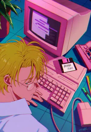 Banana Fish Retro Keyboard Aesthetic