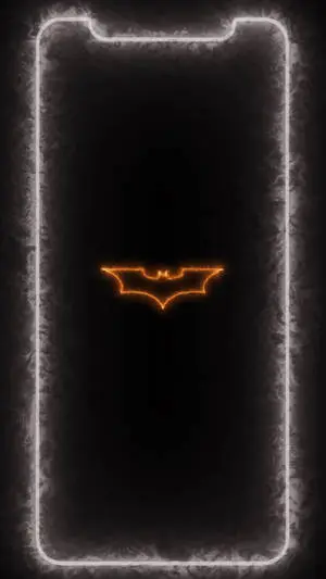 Batman Logo Neon Aesthetic iPhone