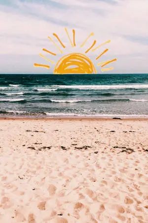Beach Sun Doodle Summer iPhone