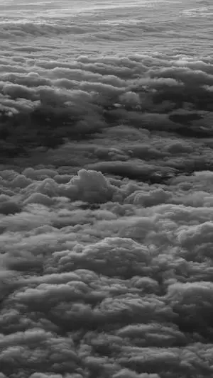 Black And White iPhone Sea Of Clouds