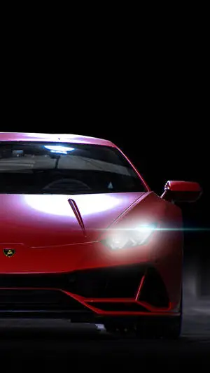 Black Backdrop And Red 4k Car iPhone
