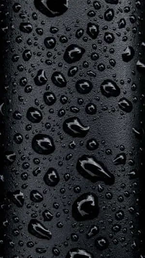 Stylish black iPhone against a white background 