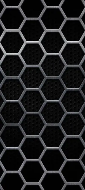Black IPhone Hexagon Mesh