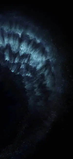 Black IPhone Teal Powder Dust