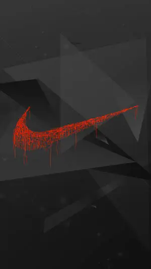 Bloody Nike iPhone Logo