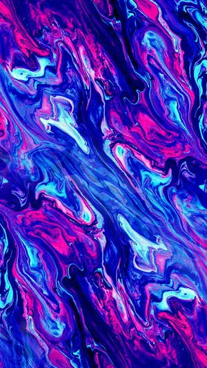Blue Abstract Neon Aesthetic iPhone