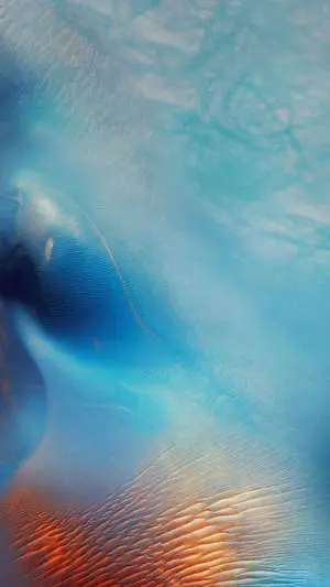 Blue Abstract Waves iPhone iOS 10