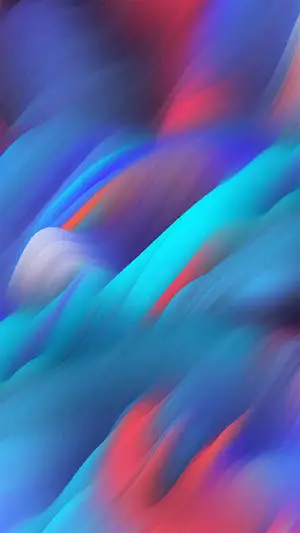 Blue Paint Brush Abstract Iphone