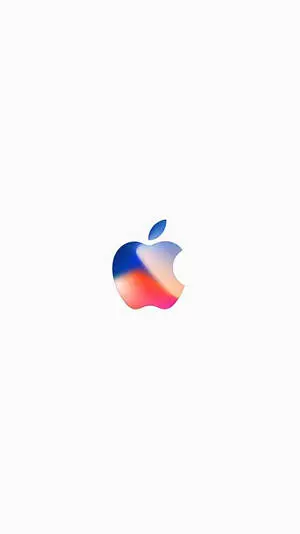 Blue Red Apple Logo iPhone