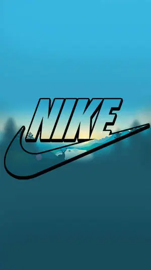 Blue Sunrise Nike iPhone Background