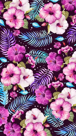 Colorful iPhone Flower Art