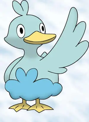 Ducklett On Marble-Like Background