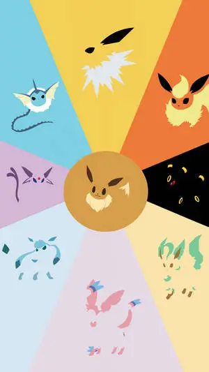 Eevee Minimalist Art iPhone