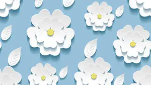 Elegant White Flower on An iPhone
