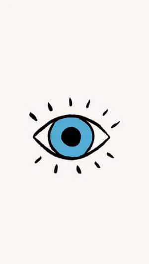Blue Evil Eye Art iPhone