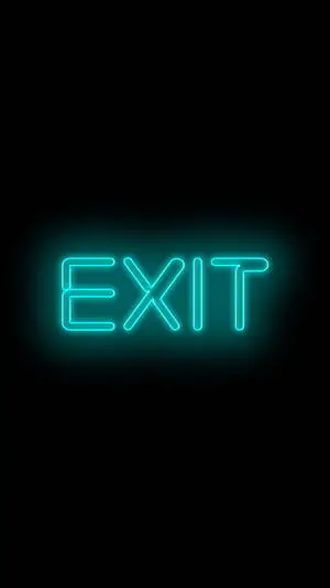 Exit Neon Aesthetic iPhone