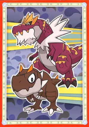 Framed Tyrantrum And Tyrunt