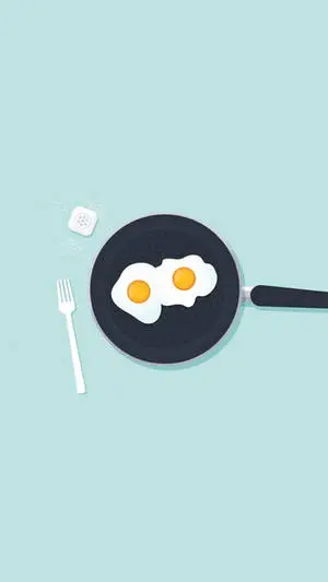 Fried Eggs Minimalist Iphone