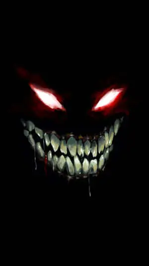  Caption: Captivating Depths of a Black Smile 