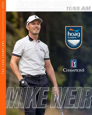 Golf Game Schedule Poster Mike Weir 