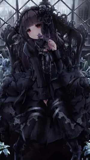 Gothic Anime Iphone Screen Theme