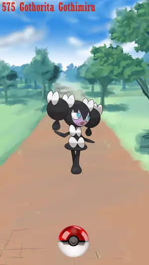 Gothorita And Poké Ball