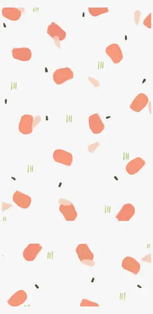 a pink and green pattern with a flower