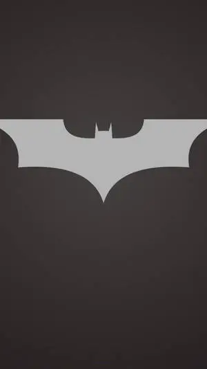 Gray Aesthetic Batman Logo