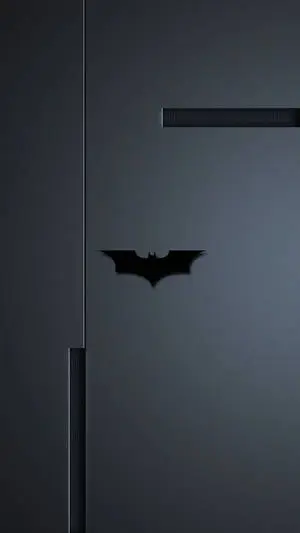 Sleek Viridian Batman Logo iPhone Wallpaper