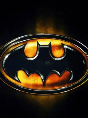 Grunge Yellow Batman Logo iPhone