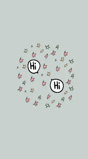 Engaging Conversation Concept with Hi Speech Bubbles