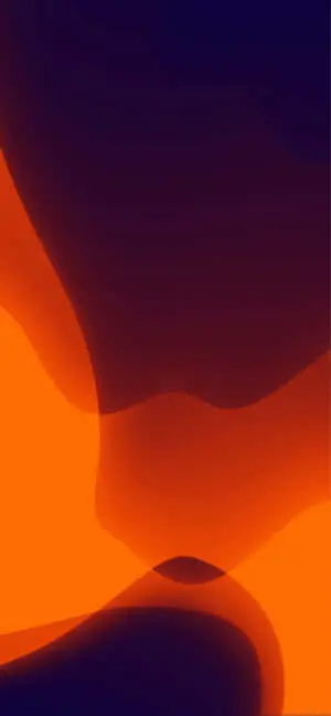 iOS 13 Fiery Orange Background