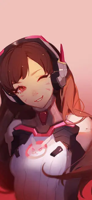 Red iphone 11 wallpaper featuring Anime style art. 