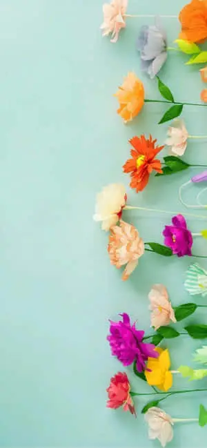 A single iPhone flower amidst the natural beauty
