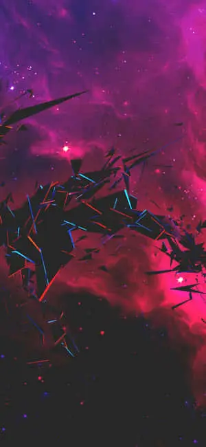 iPhone X Abstract Shattered Glass Sky