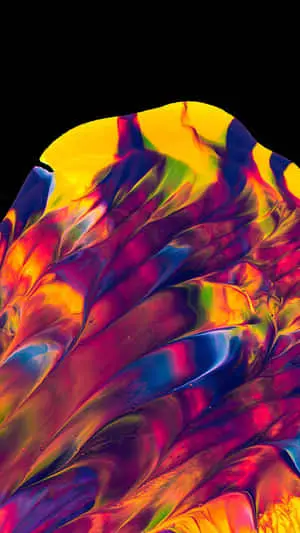 iPhone X Abstract Vibrant Paint Mix