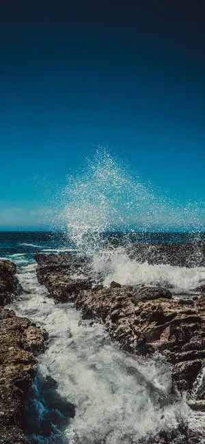iPhone X Beach Rock Breakwater