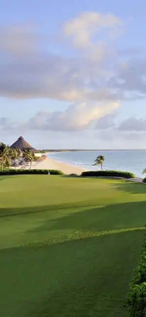 Enjoy the green on an Iphone X at the golf course 