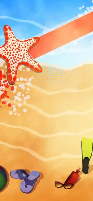 Beach Sand Vector Art iPhone X Summer Background